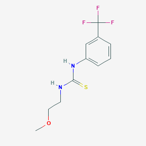 molecular formula C11H13F3N2OS B5087989 N-(2-methoxyethyl)-N'-[3-(trifluoromethyl)phenyl]thiourea 