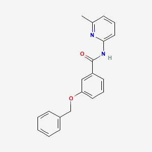 molecular formula C20H18N2O2 B5088000 3-(benzyloxy)-N-(6-methyl-2-pyridinyl)benzamide 