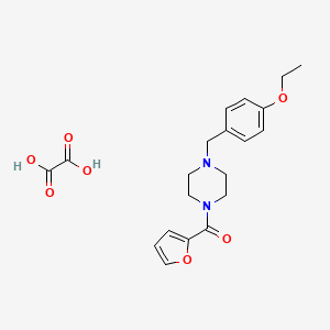 molecular formula C20H24N2O7 B5088031 1-(4-ethoxybenzyl)-4-(2-furoyl)piperazine oxalate 