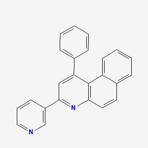 molecular formula C24H16N2 B5088040 1-phenyl-3-(3-pyridinyl)benzo[f]quinoline 