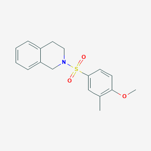 molecular formula C17H19NO3S B508806 2-(4-methoxy-3-methylphenyl)sulfonyl-3,4-dihydro-1H-isoquinoline CAS No. 496015-60-2