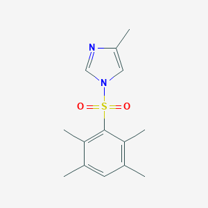 molecular formula C14H18N2O2S B508807 4-methyl-1-((2,3,5,6-tetramethylphenyl)sulfonyl)-1H-imidazole CAS No. 496013-73-1