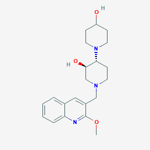 (3'R*,4'R*)-1'-[(2-methoxy-3-quinolinyl)methyl]-1,4'-bipiperidine-3',4-diol