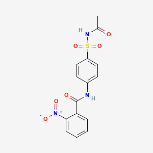 N-{4-[(acetylamino)sulfonyl]phenyl}-2-nitrobenzamide