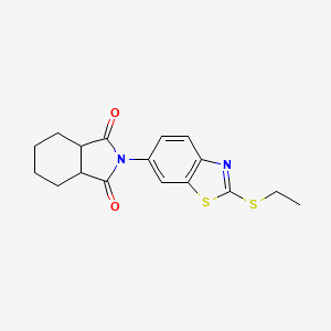 2-[2-(ethylthio)-1,3-benzothiazol-6-yl]hexahydro-1H-isoindole-1,3(2H)-dione