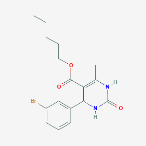 pentyl 4-(3-bromophenyl)-6-methyl-2-oxo-1,2,3,4-tetrahydro-5-pyrimidinecarboxylate