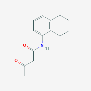 molecular formula C14H17NO2 B5088170 3-oxo-N-(5,6,7,8-tetrahydro-1-naphthalenyl)butanamide 