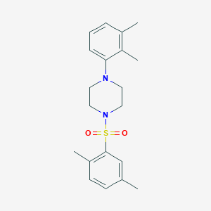 molecular formula C20H26N2O2S B508819 1-(2,3-Dimethylphenyl)-4-(2,5-dimethylphenyl)sulfonylpiperazine CAS No. 667892-67-3