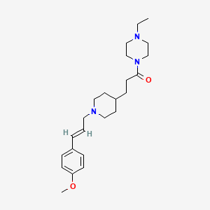 molecular formula C24H37N3O2 B5088234 1-ethyl-4-(3-{1-[(2E)-3-(4-methoxyphenyl)-2-propen-1-yl]-4-piperidinyl}propanoyl)piperazine 