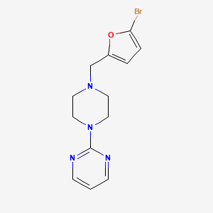 2-{4-[(5-bromo-2-furyl)methyl]-1-piperazinyl}pyrimidine