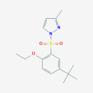 1-(5-Tert-butyl-2-ethoxyphenyl)sulfonyl-3-methylpyrazole