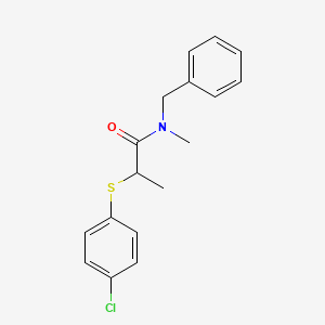 N-benzyl-2-[(4-chlorophenyl)thio]-N-methylpropanamide