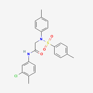 N~1~-(3-chloro-4-methylphenyl)-N~2~-(4-methylphenyl)-N~2~-[(4-methylphenyl)sulfonyl]glycinamide