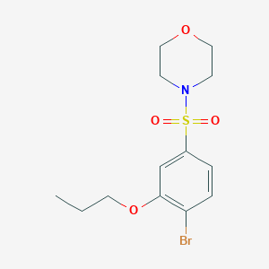 4-(4-Bromo-3-propoxyphenyl)sulfonylmorpholine