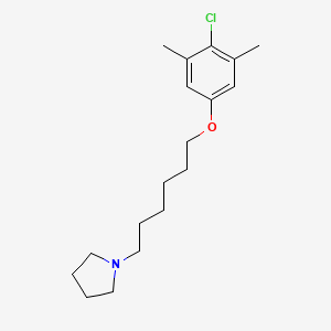 1-[6-(4-chloro-3,5-dimethylphenoxy)hexyl]pyrrolidine