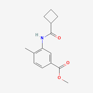 molecular formula C14H17NO3 B5088403 methyl 3-[(cyclobutylcarbonyl)amino]-4-methylbenzoate 
