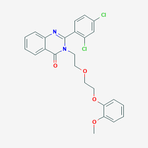 2-(2,4-dichlorophenyl)-3-{2-[2-(2-methoxyphenoxy)ethoxy]ethyl}-4(3H)-quinazolinone