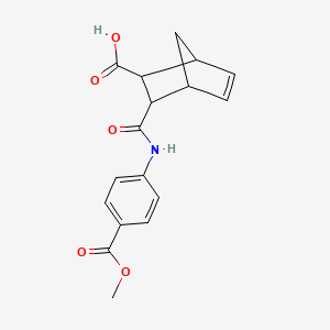 molecular formula C17H17NO5 B5088450 3-({[4-(methoxycarbonyl)phenyl]amino}carbonyl)bicyclo[2.2.1]hept-5-ene-2-carboxylic acid 