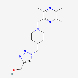 [1-({1-[(3,5,6-trimethyl-2-pyrazinyl)methyl]-4-piperidinyl}methyl)-1H-1,2,3-triazol-4-yl]methanol trifluoroacetate (salt)