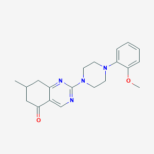 2-[4-(2-methoxyphenyl)-1-piperazinyl]-7-methyl-7,8-dihydro-5(6H)-quinazolinone