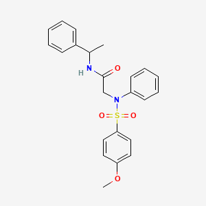 N~2~-[(4-methoxyphenyl)sulfonyl]-N~2~-phenyl-N~1~-(1-phenylethyl)glycinamide