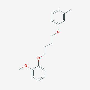 molecular formula C18H22O3 B5088616 1-methoxy-2-[4-(3-methylphenoxy)butoxy]benzene 