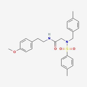 N~1~-[2-(4-methoxyphenyl)ethyl]-N~2~-(4-methylbenzyl)-N~2~-[(4-methylphenyl)sulfonyl]glycinamide