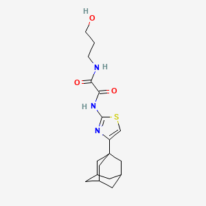 N-[4-(1-adamantyl)-1,3-thiazol-2-yl]-N'-(3-hydroxypropyl)ethanediamide