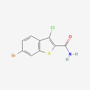 6-bromo-3-chloro-1-benzothiophene-2-carboxamide