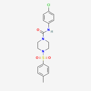 N-(4-chlorophenyl)-4-[(4-methylphenyl)sulfonyl]-1-piperazinecarboxamide