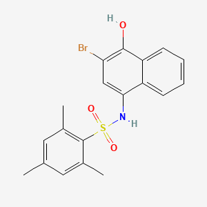 N-(3-bromo-4-hydroxy-1-naphthyl)-2,4,6-trimethylbenzenesulfonamide