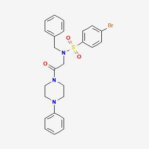 N-benzyl-4-bromo-N-[2-oxo-2-(4-phenyl-1-piperazinyl)ethyl]benzenesulfonamide