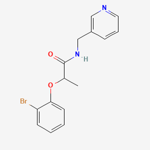 2-(2-bromophenoxy)-N-(3-pyridinylmethyl)propanamide