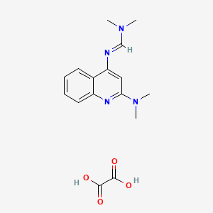 molecular formula C16H20N4O4 B5088789 N'-[2-(dimethylamino)-4-quinolinyl]-N,N-dimethylimidoformamide oxalate 