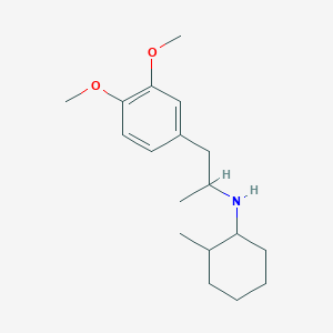 molecular formula C18H29NO2 B5088795 N-[2-(3,4-dimethoxyphenyl)-1-methylethyl]-2-methylcyclohexanamine 