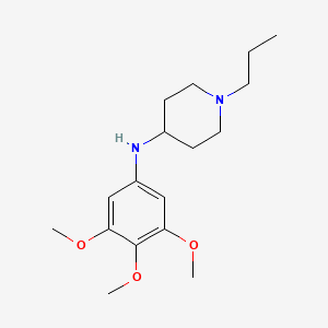 molecular formula C17H28N2O3 B5088827 1-propyl-N-(3,4,5-trimethoxyphenyl)-4-piperidinamine 