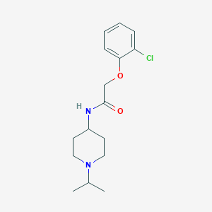 molecular formula C16H23ClN2O2 B5088915 2-(2-chlorophenoxy)-N-(1-isopropyl-4-piperidinyl)acetamide 