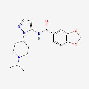 N-[1-(1-isopropyl-4-piperidinyl)-1H-pyrazol-5-yl]-1,3-benzodioxole-5-carboxamide