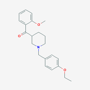 molecular formula C22H27NO3 B5088928 [1-(4-ethoxybenzyl)-3-piperidinyl](2-methoxyphenyl)methanone 
