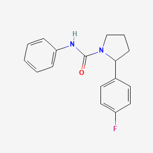 molecular formula C17H17FN2O B5088988 2-(4-fluorophenyl)-N-phenyl-1-pyrrolidinecarboxamide 