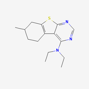 molecular formula C15H21N3S B5089007 N,N-diethyl-7-methyl-5,6,7,8-tetrahydro[1]benzothieno[2,3-d]pyrimidin-4-amine 