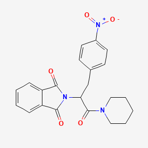 molecular formula C22H21N3O5 B5089027 2-[1-(4-nitrobenzyl)-2-oxo-2-(1-piperidinyl)ethyl]-1H-isoindole-1,3(2H)-dione 