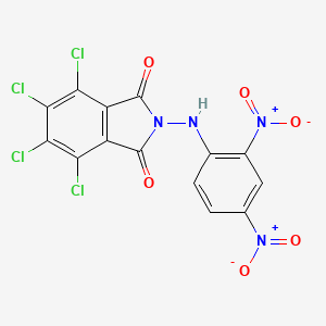 molecular formula C14H4Cl4N4O6 B5089042 4,5,6,7-tetrachloro-2-[(2,4-dinitrophenyl)amino]-1H-isoindole-1,3(2H)-dione 