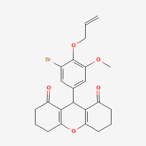 molecular formula C23H23BrO5 B5089086 9-[4-(allyloxy)-3-bromo-5-methoxyphenyl]-3,4,5,6,7,9-hexahydro-1H-xanthene-1,8(2H)-dione 