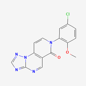 molecular formula C15H10ClN5O2 B5089131 7-(5-chloro-2-methoxyphenyl)pyrido[3,4-e][1,2,4]triazolo[1,5-a]pyrimidin-6(7H)-one 