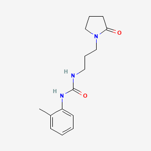 molecular formula C15H21N3O2 B5089133 N-(2-methylphenyl)-N'-[3-(2-oxo-1-pyrrolidinyl)propyl]urea 