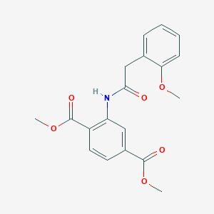 molecular formula C19H19NO6 B5089161 dimethyl 2-{[(2-methoxyphenyl)acetyl]amino}terephthalate 