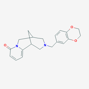 molecular formula C20H22N2O3 B5089186 11-(2,3-dihydro-1,4-benzodioxin-6-ylmethyl)-7,11-diazatricyclo[7.3.1.0~2,7~]trideca-2,4-dien-6-one 