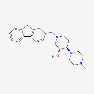 molecular formula C24H31N3O B5089193 (3R*,4R*)-1-(9H-fluoren-2-ylmethyl)-4-(4-methyl-1-piperazinyl)-3-piperidinol 