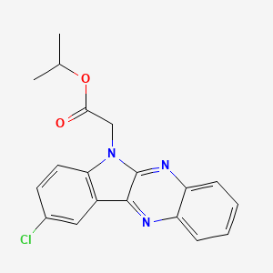 molecular formula C19H16ClN3O2 B5089220 isopropyl (9-chloro-6H-indolo[2,3-b]quinoxalin-6-yl)acetate 